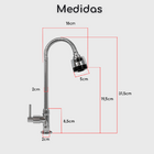 Torneira Gourmet Pia Cozinha Bica Alta Flexivel 2 Jatos Artic