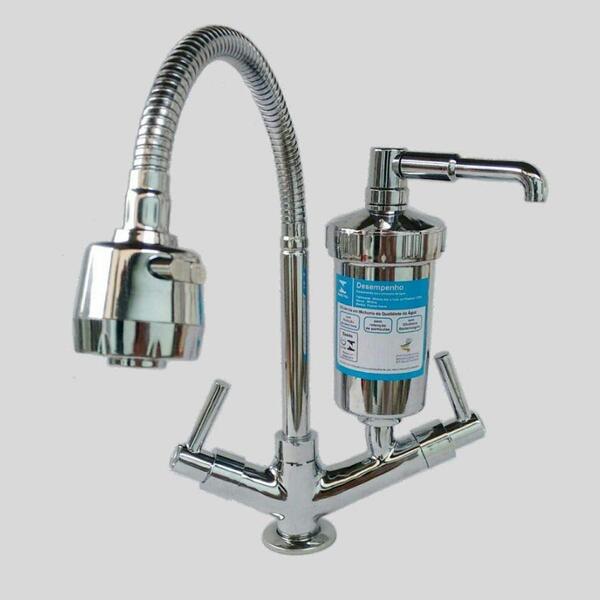 Torneira Gourmet Pia Cozinha Mesa Ou Bancada Com Filtro Luxo
