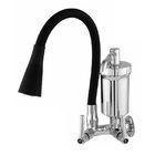 Torneira Gourmet Preta Cozinha 2 Jatos Com Filtro Parede Casa