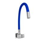 Torneira Gourmet Quadrada Parede Tubo Lisa Azul Del Metais