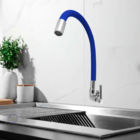 Torneira Gourmet Tubo Azul Flexível Blue Parede New Del Metai
