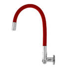 Torneira Gourmet Tubo Red Flexível Vermelho Parede 3377