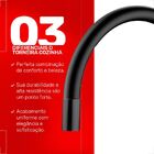 Torneira Hydra Hydramotion Flexível De Parede Preta - Único