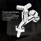 Torneira Incepa Avant Tanque Cromada Parede Com Bico Plastico