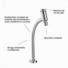 Torneira Incepa Cozinha Mesa Bica Alta New Cromada B5010igcrb