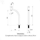 Torneira Incepa Lavatorio Mesa Bica Alta New Cromada B5001igc