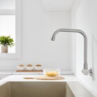 Torneira Inox Cozinha Giratória Parede Longa Nox16d Doan