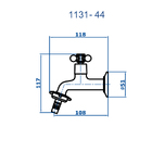 Torneira Jardim 1/2 Longa Bico 1131c44 Fani