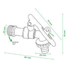 Torneira Jardim C/ Trava Cadeado Bico Uso Geral 1/2 X 3/4