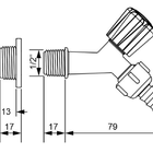 Torneira Jardim Slim Preta 1/2" Ou 3/4" - Krona