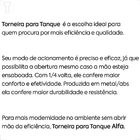 Torneira Kimetais 1028 C01 Tanque/jardim Parede 70mm 1/4v Alfa