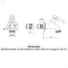 Torneira Kimetais 1028 C01 Tanque/jardim Parede 70mm 1/4v Alfa