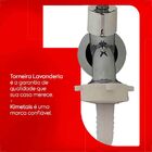 Torneira Kimetais 1030 C32 Tanque/jardim Parede 100mm 1/4v Way