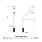 Torneira Kimetais 1064 C01 Lavatorio Mesa Bica Alta 1/4v Alfa