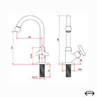 Torneira Kimetais 1066 C20 Lavatorio Mesa Bica Movel 1/4v Joy