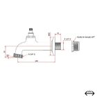 Torneira Kimetais 1130 C58 Tanque/jardim Parede Delicatta Sli