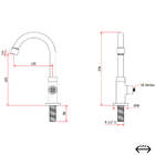 Torneira Kimetais 1166 C66 Lavatorio Mesa Bica Movel Alta 1/4
