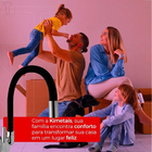 Torneira Kimetais 1168 C58 Cozinha Parede Bica Movel Flex Bla