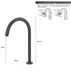 Torneira Lav. Clean Preto Black+flexível+válvula Click+sifão