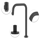 Torneira Lav. Clean Preto Black+flexível+válvula Click+sifão
