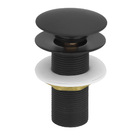 Torneira Lav. Clean Preto Black+flexível+válvula Click+sifão