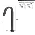 Torneira Lav. Clean Preto Black+flexível+válvula Click+sifão