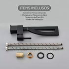 Torneira Lavabo Banheiro Monocomando Preto Luxo Brinovar