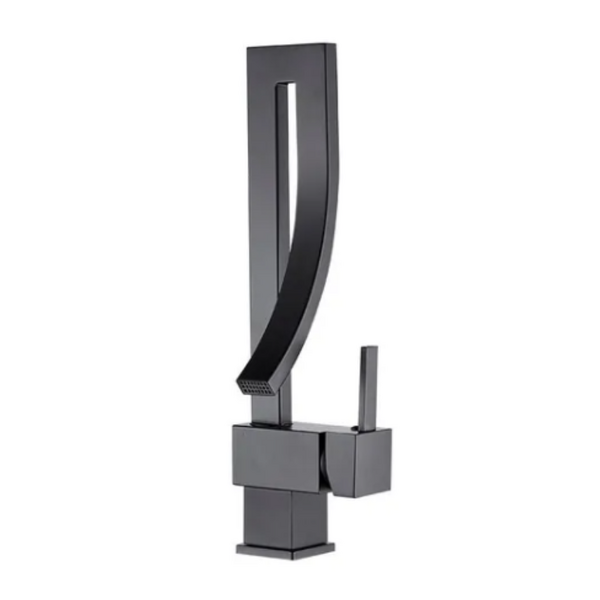 Torneira Lavabo Banheiro Monocomando Preto Luxo Brinovar