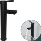 Torneira Lavabo Preta Bica Alta Monocomando Misturador Aço In