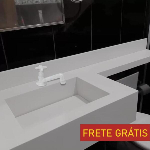 Torneira Lavatório 1193 Branco Tap Casagrande Mundial - Um No