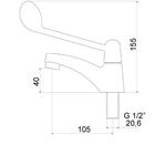 Torneira Lavatório Balcão 1193 Globalmedic C58 Meber