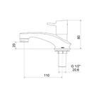 Torneira Lavatório Balcão 1193 Minimal Advance C78 Meber
