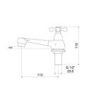 Torneira Lavatório Balcão 1194 Supernova C21 1/2 Meber