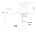Torneira Lavatório Balcão 1194 Tetra C23 1/4v Meber