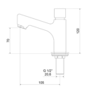 Torneira Lavatório Balcão Mebermatic 10060 C Meber