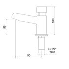 Torneira Lavatório Balcão Mebermatic 10065 Meber