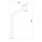 Torneira Lavatório Banca Alta Gioia Cromada De Bancada Fabrim
