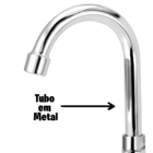 Torneira Lavatório Banheiro B. M. Metal Light 1195 C-34 ¼ Vol