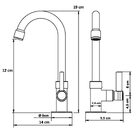 Torneira Lavatório Banheiro B. M. Metal Luxo 1195 C-70 Volta