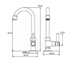 Torneira Lavatório Banheiro B.m. Metal Luxo 1195 C-65 ¼ Volta