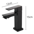Torneira Lavatório Banheiro Bica Baixa Black Matte 1/4 de vol