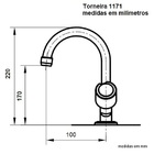 Torneira Lavatório Banheiro Bica Móvel 1/4volta Prateado