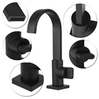 Torneira Lavatório/banheiro Black Bica Móvel Slim Quadrada