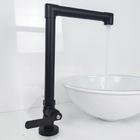 Torneira Lavatório Banheiro Industrial Rústica Grafite Preto