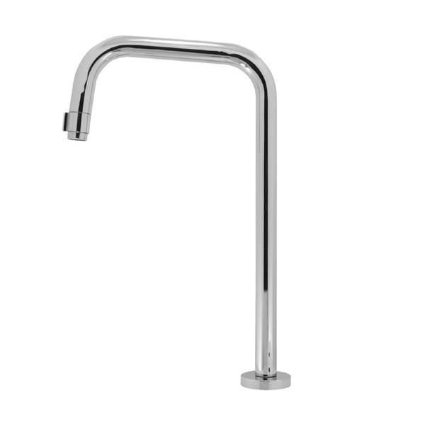 Torneira Lavatório Banheiro Mesa Bica Alta Reta Cromada Luxo