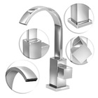 Torneira Lavatório/banheiro Mesa Quadrada Bica Móvel Metal