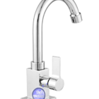 Torneira Lavatório Banheiro Quadrada Bica Móvel Metal 1/4v