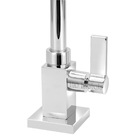 Torneira Lavatório Banheiro Quadrada Bica Móvel Metal 1/4v.