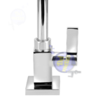 Torneira Lavatório Banheiro Quadrada Bica Móvel Metal 1/4v. G