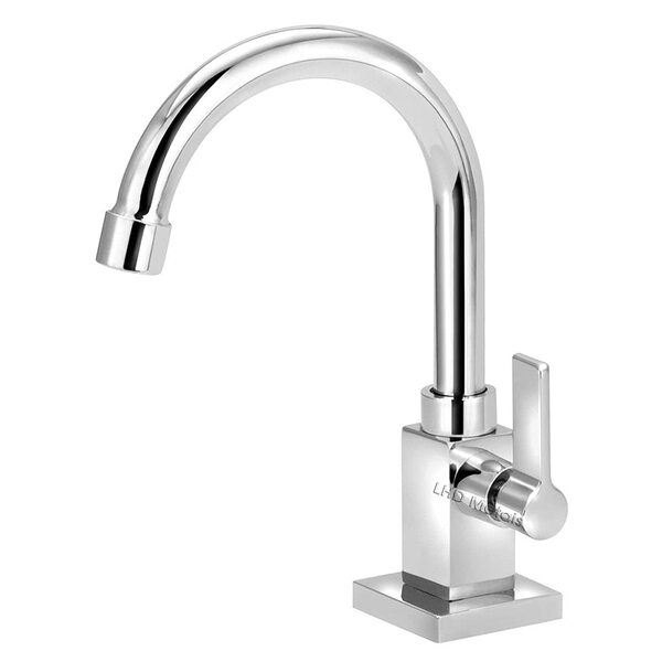 Torneira Lavatório Banheiro Quadrada Bica Móvel Metal 1/4v. G